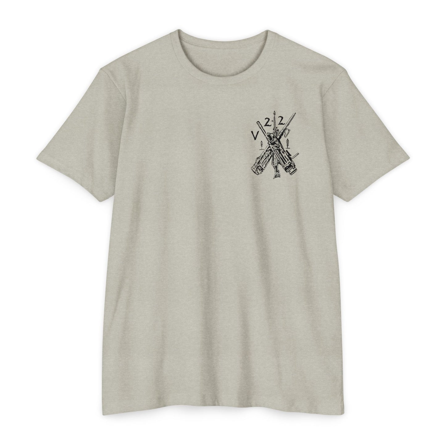 V22 heavy guns black shirt