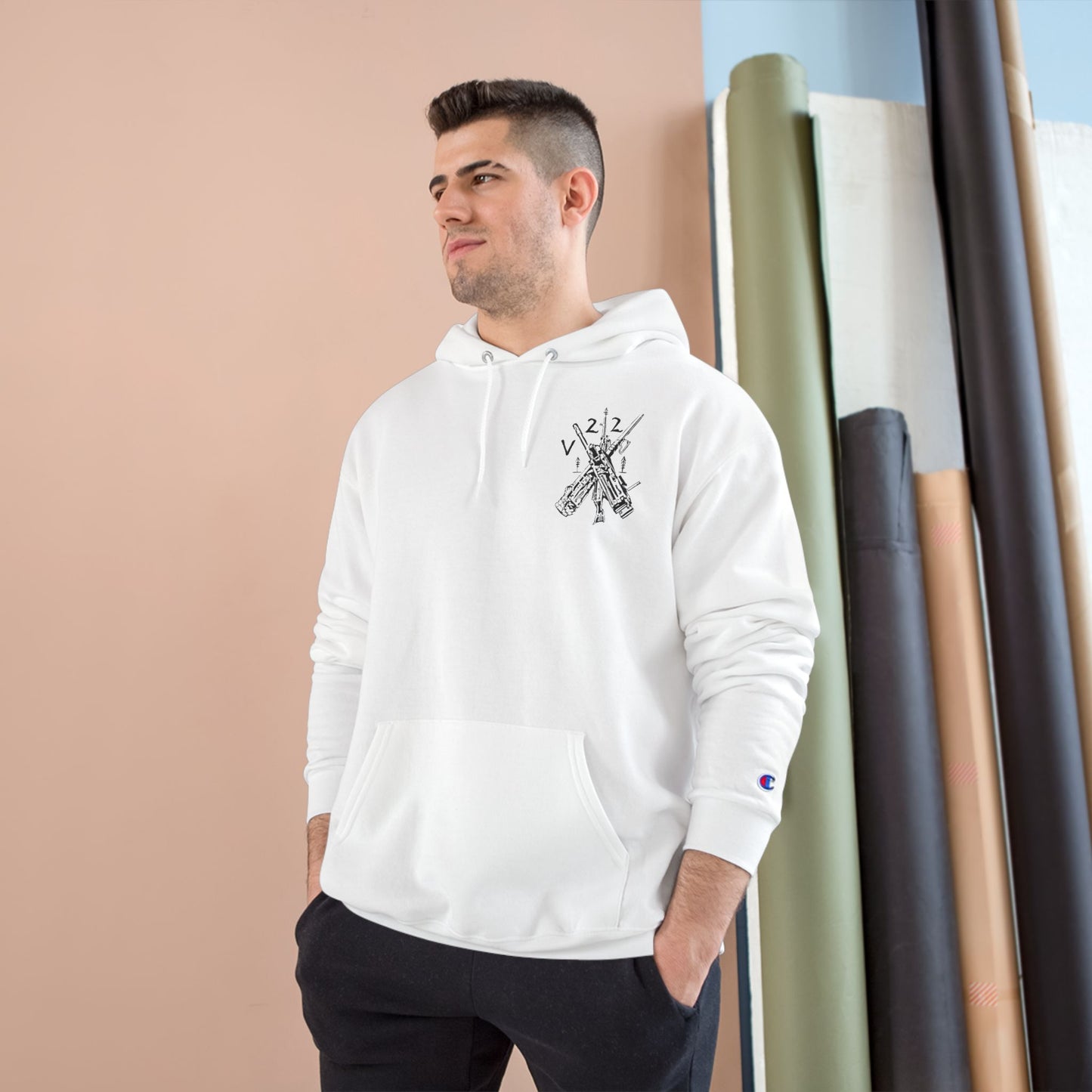 V22 HEAVY GUNS Champion Hoodie black