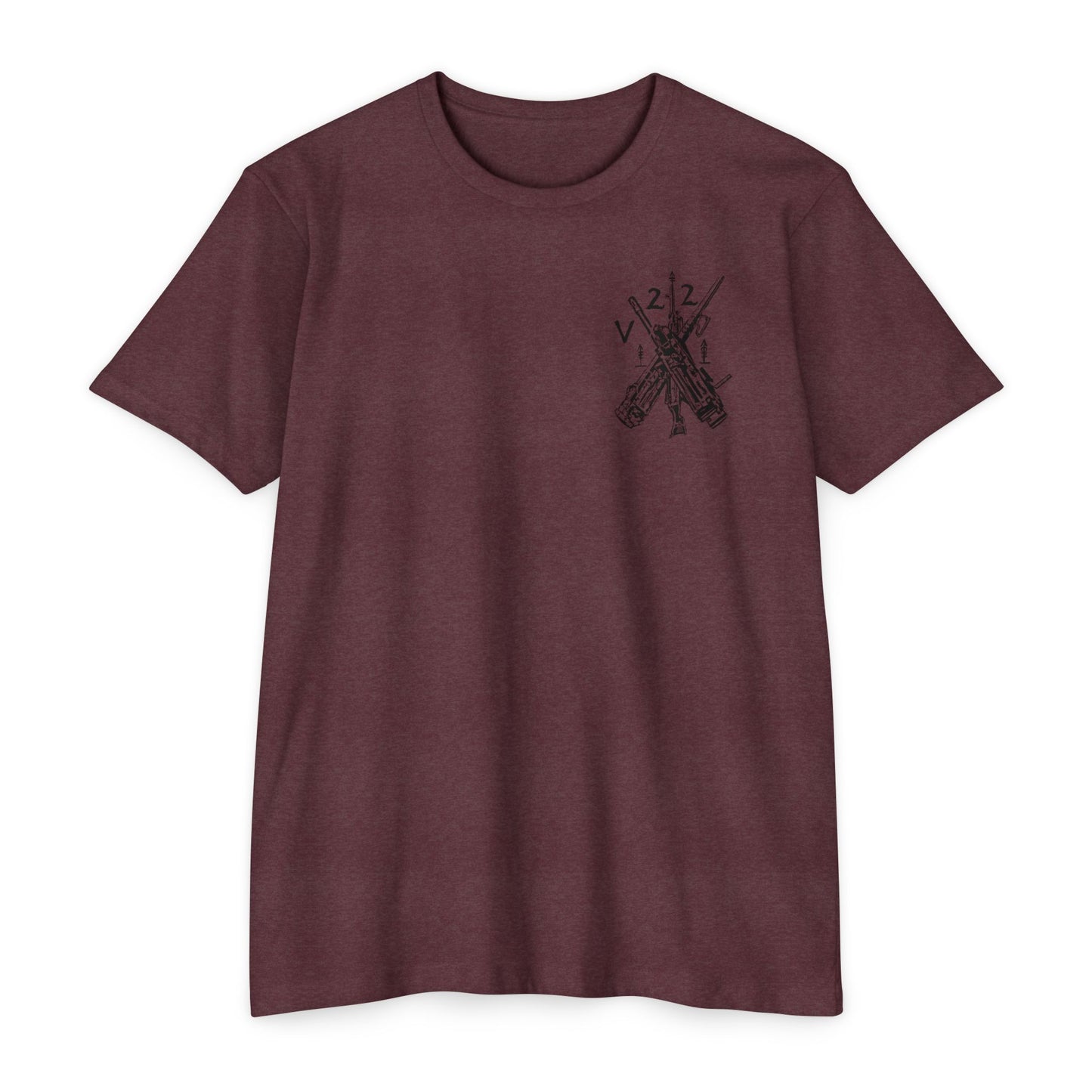 V22 heavy guns black shirt