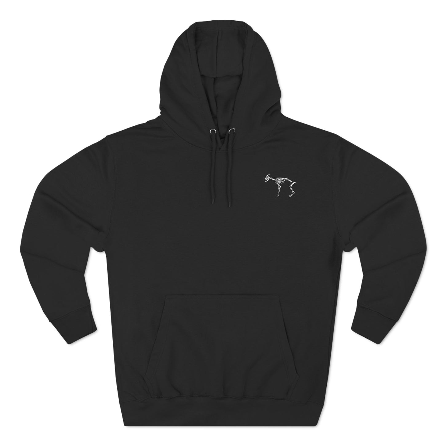 W-M “BONE GOAT” Three-Panel Fleece Hoodie