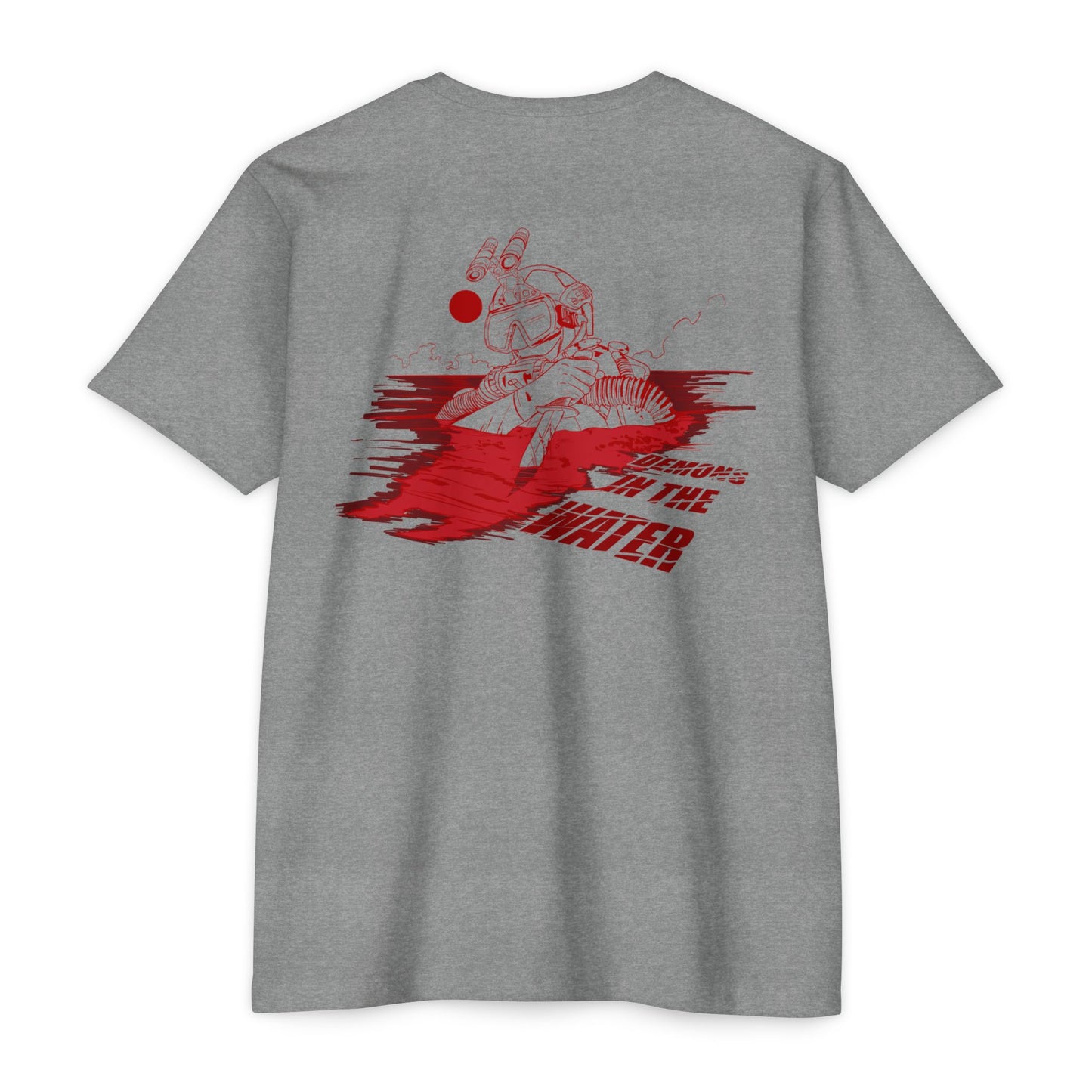 “DEMONS IN THE WATER” Unisex CVC Jersey T-shirt