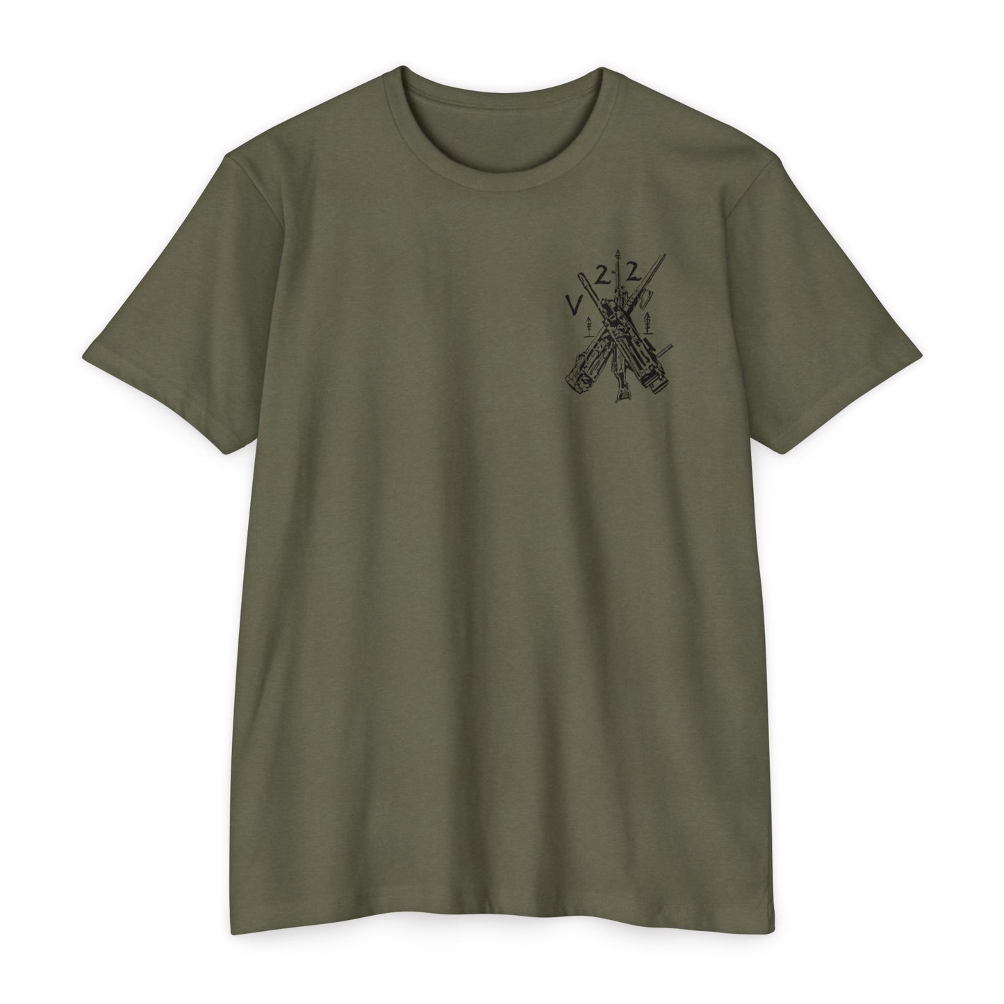 V22 heavy guns black shirt