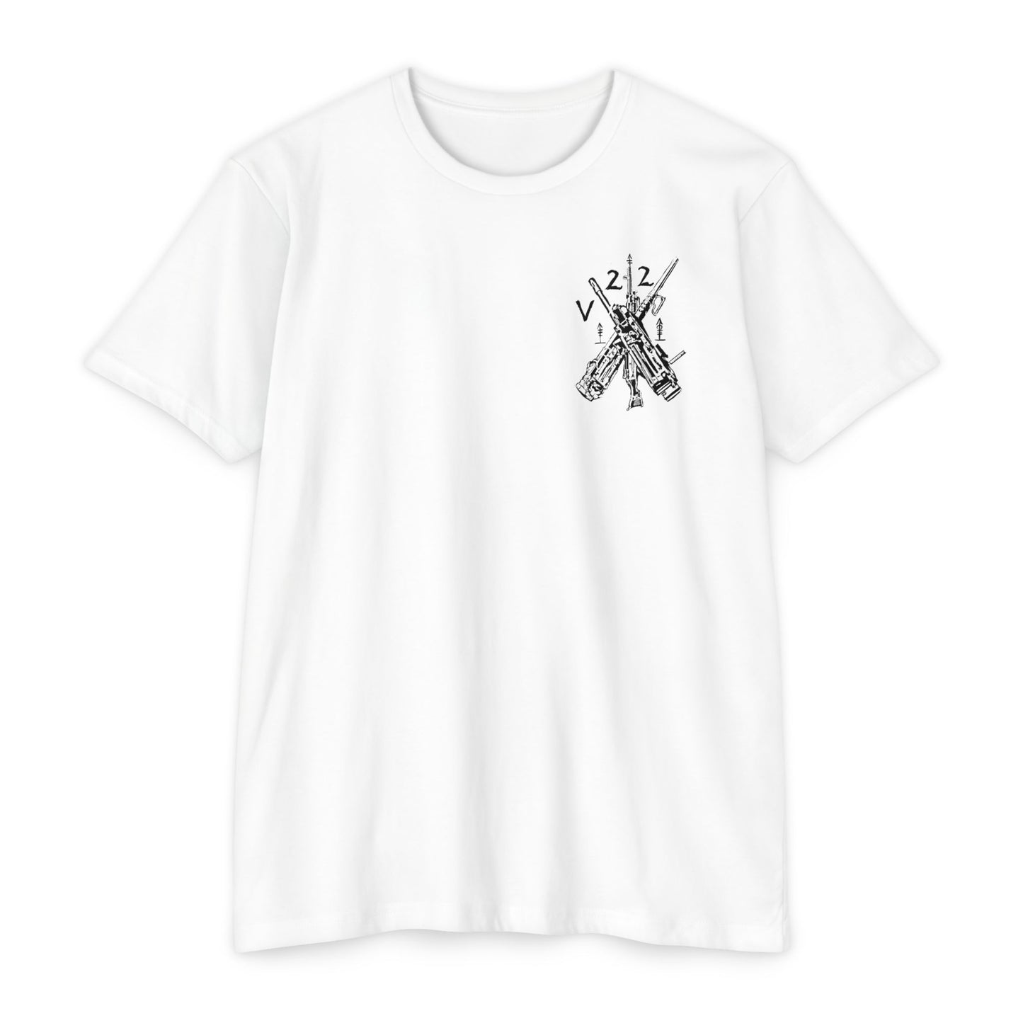 V22 heavy guns black shirt
