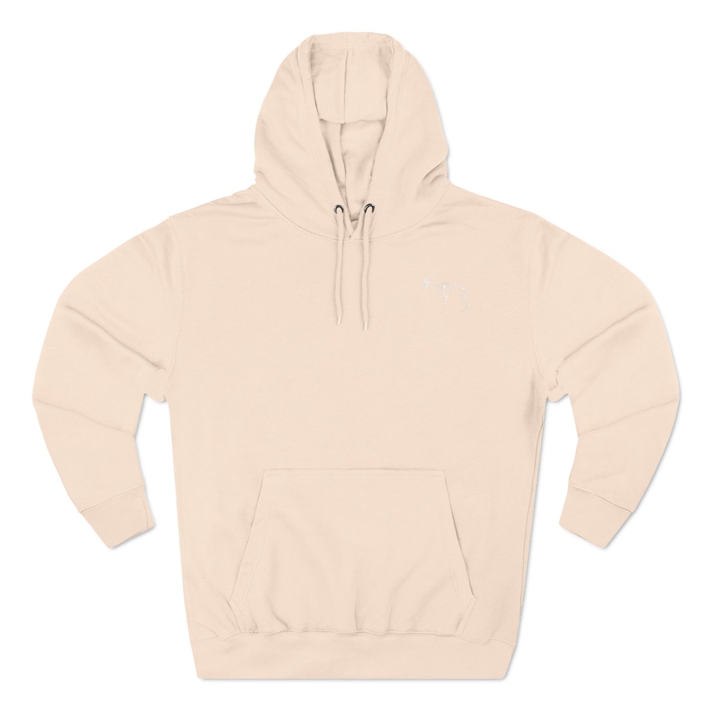 W-M “BONE GOAT” Three-Panel Fleece Hoodie