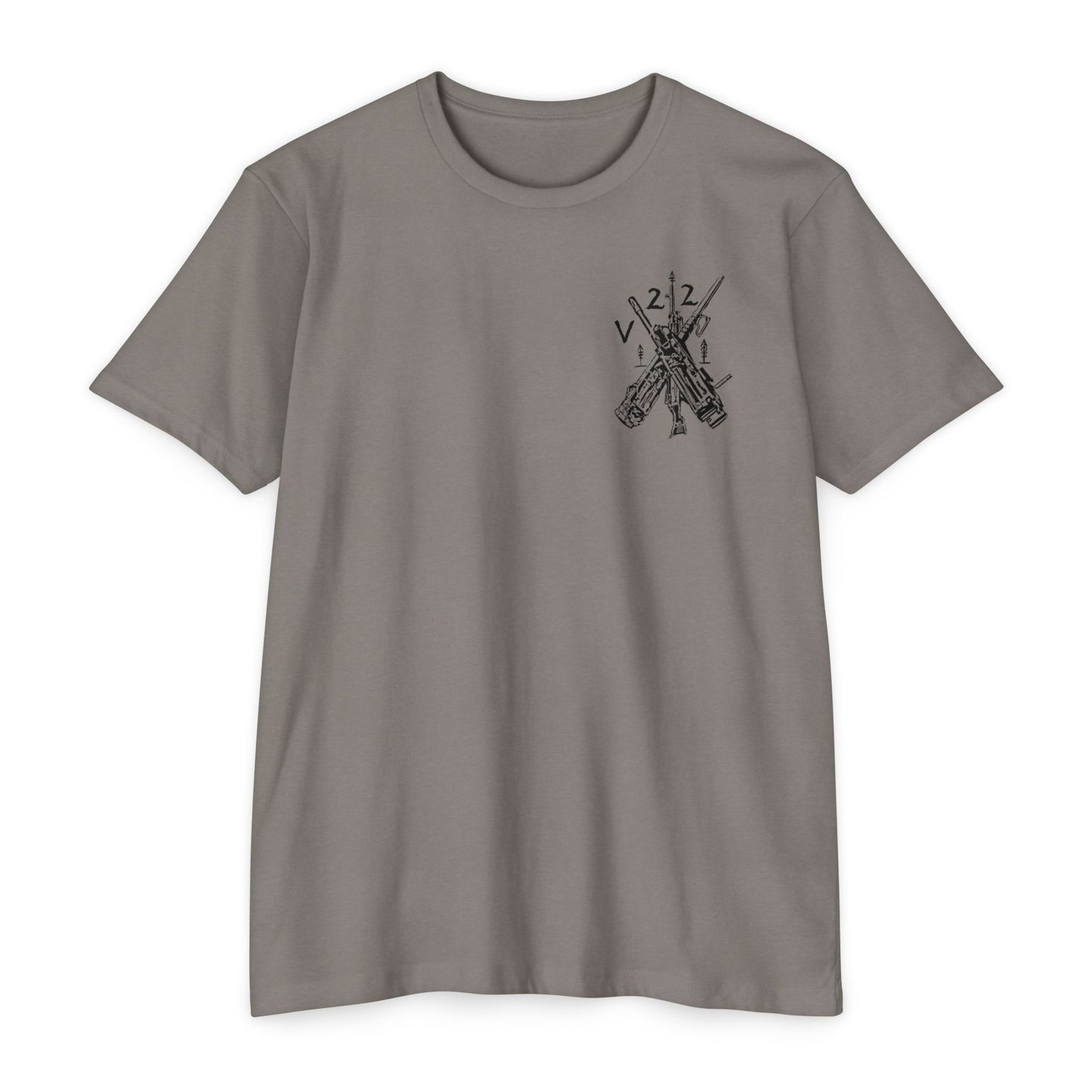 V22 heavy guns black shirt