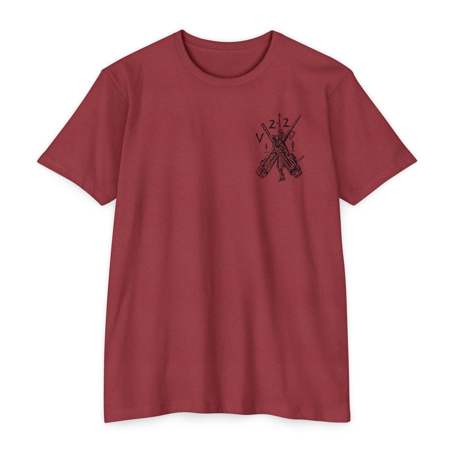 V22 heavy guns black shirt