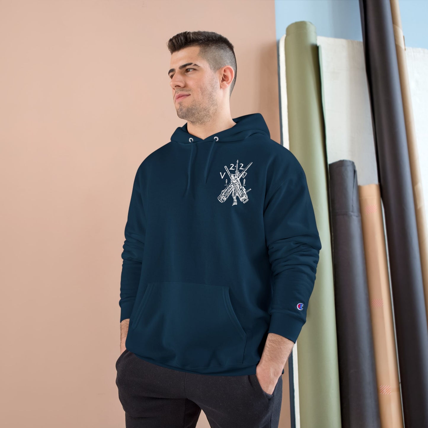 V22 HEAVY GUNS Champion Hoodie white