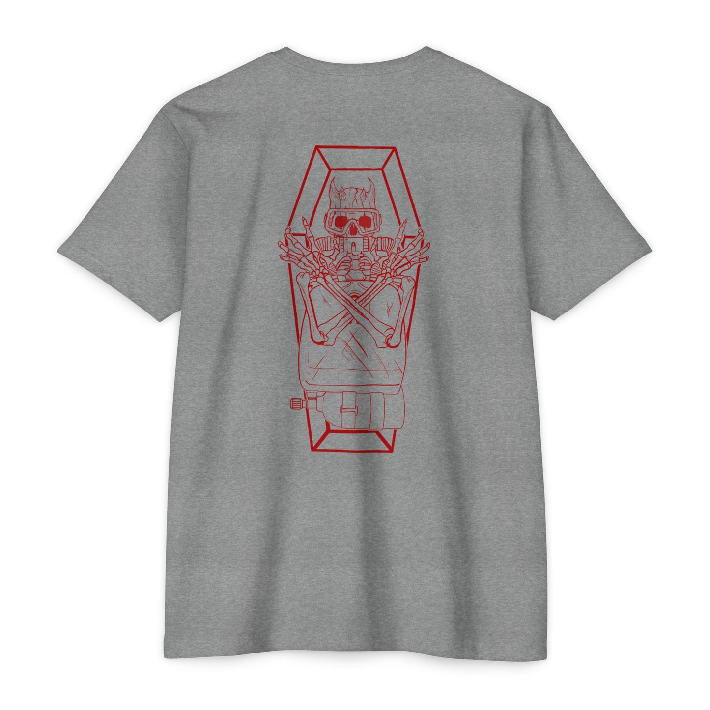 “DEMONS IN THE WATER” COFFIN ⚰️ Unisex CVC Jersey T-shirt