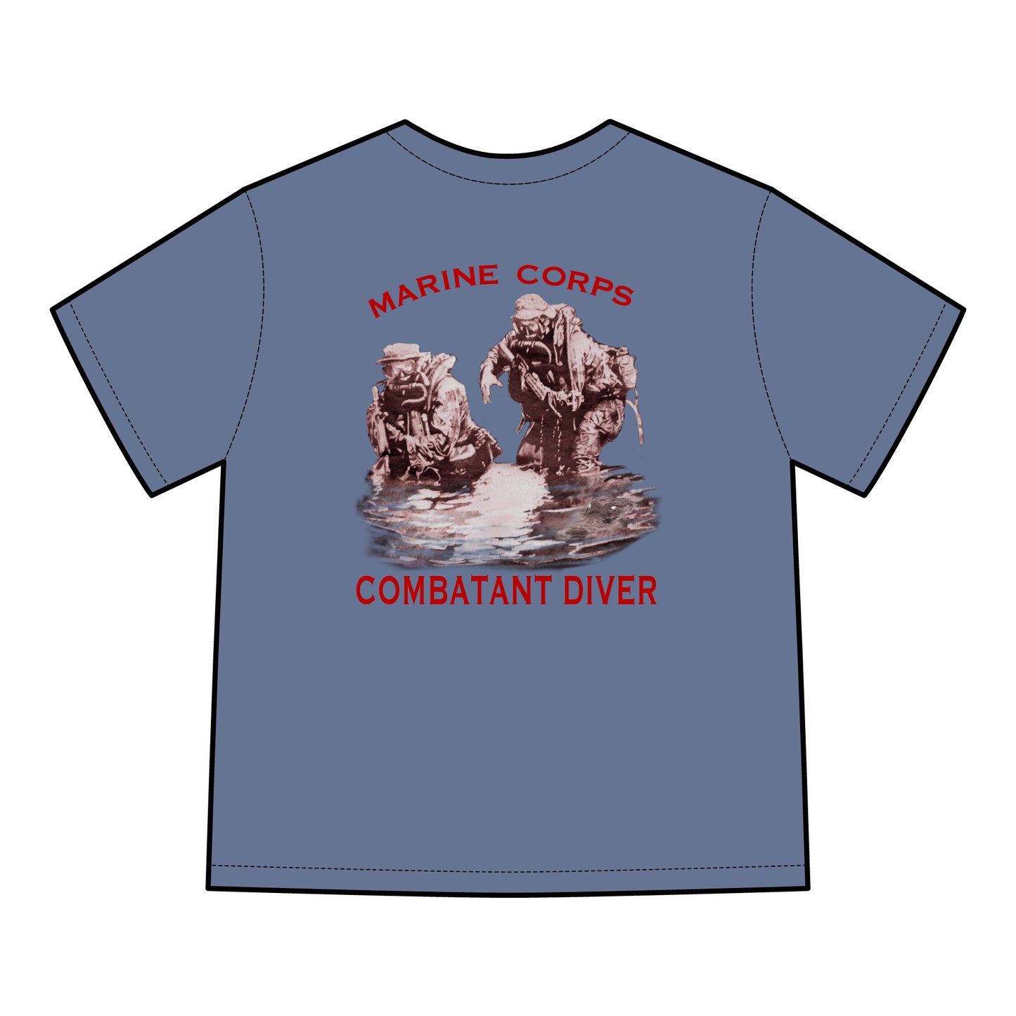 W-M Vintage MCD design beach shirt Unisex ComfortWash® Garment-Dyed T-Shirt