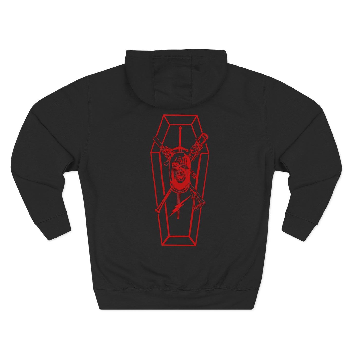 W-M HITMAN 1 Three-Panel Fleece Hoodie COFFIN