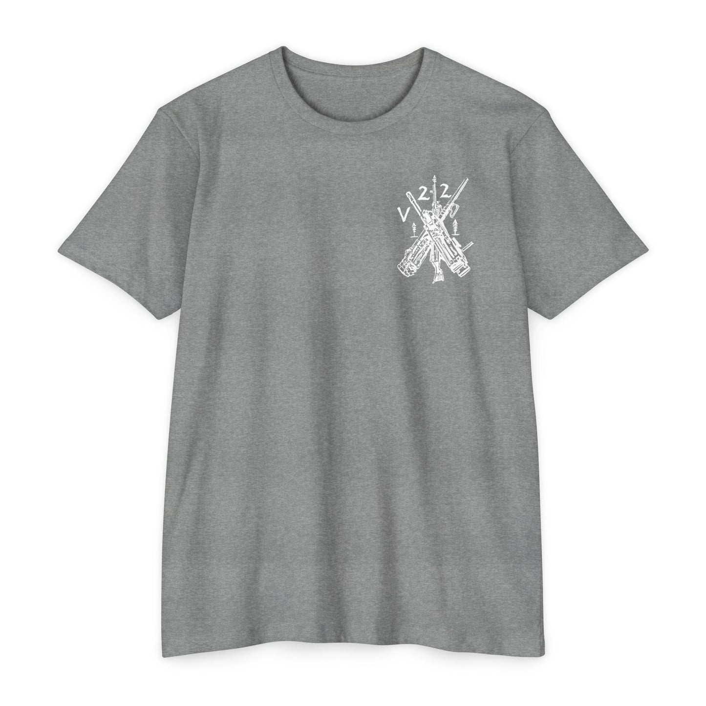 V22 heavy guns white shirt