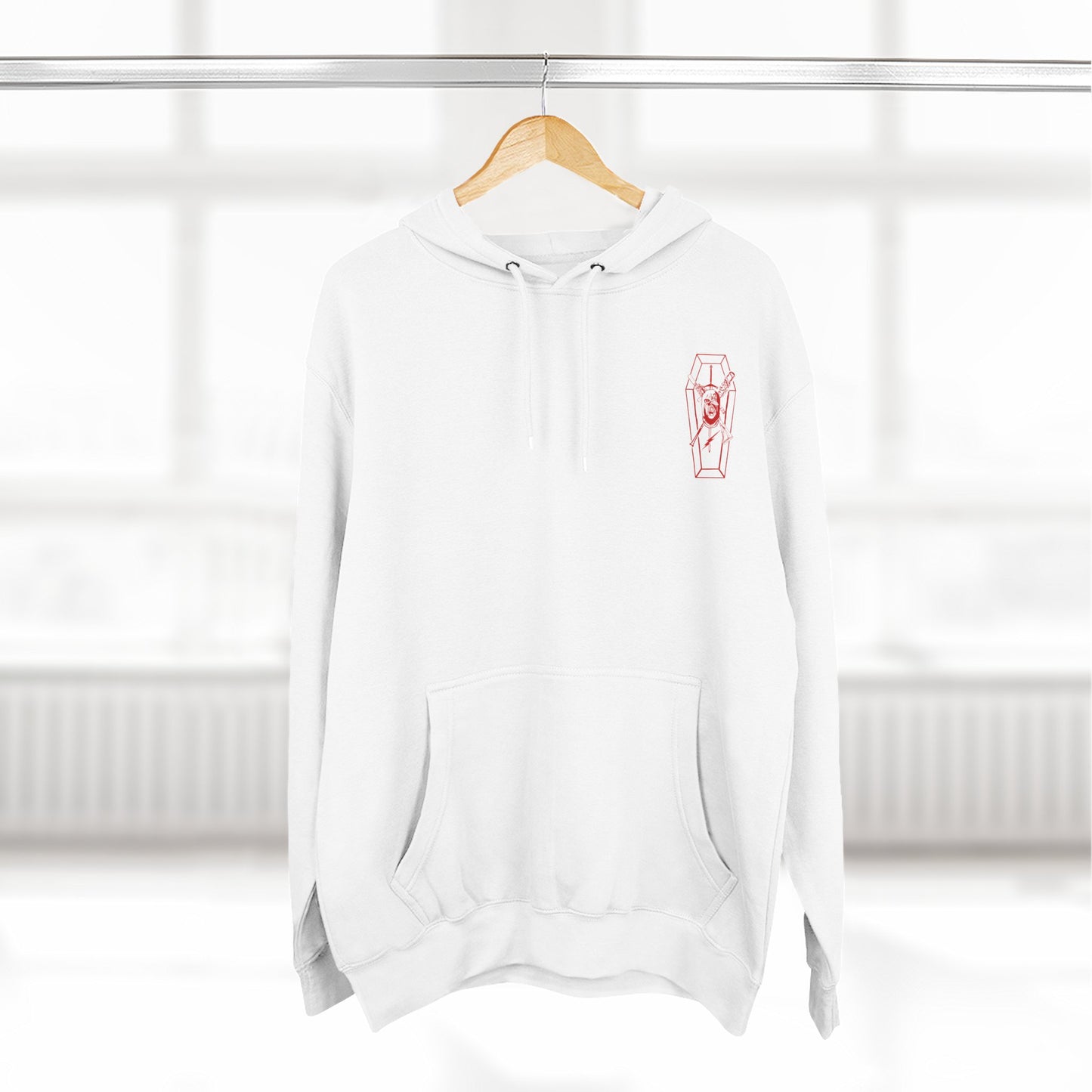 W-M HITMAN 1 Three-Panel Fleece Hoodie COFFIN