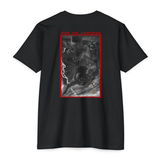 “Ride the lightning”Unisex CVC Jersey T-shirt