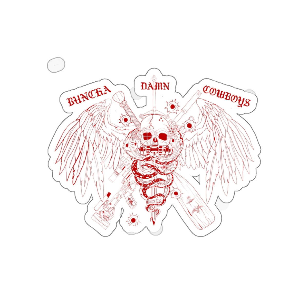 Copy of W-M “BDC” Kiss-Cut Stickers