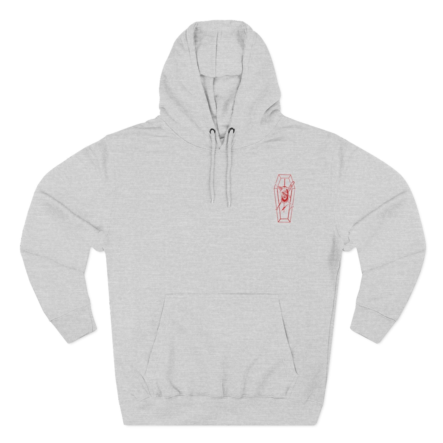 W-M HITMAN 1 Three-Panel Fleece Hoodie COFFIN