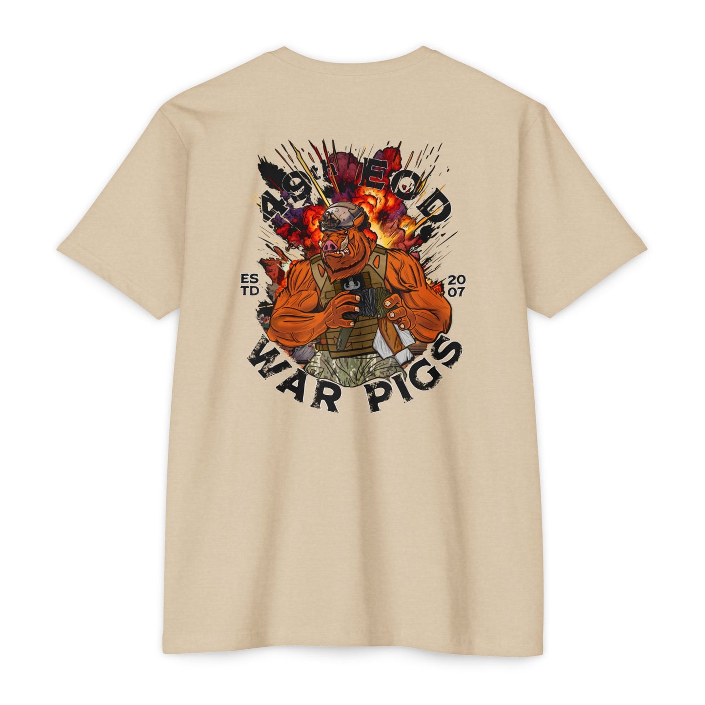 49th EOD WAR PIGS Unisex CVC Jersey T-shirt