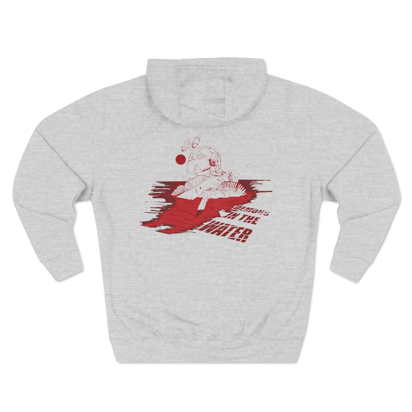 Demons in the water Three-Panel Fleece Hoodie