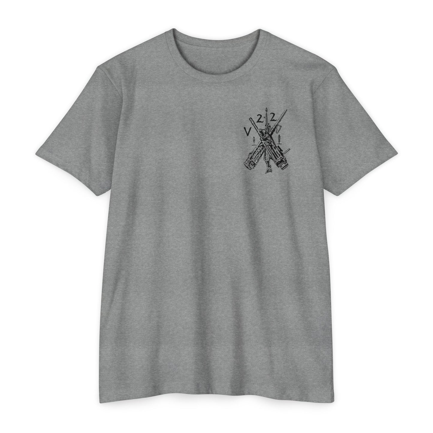 V22 heavy guns black shirt