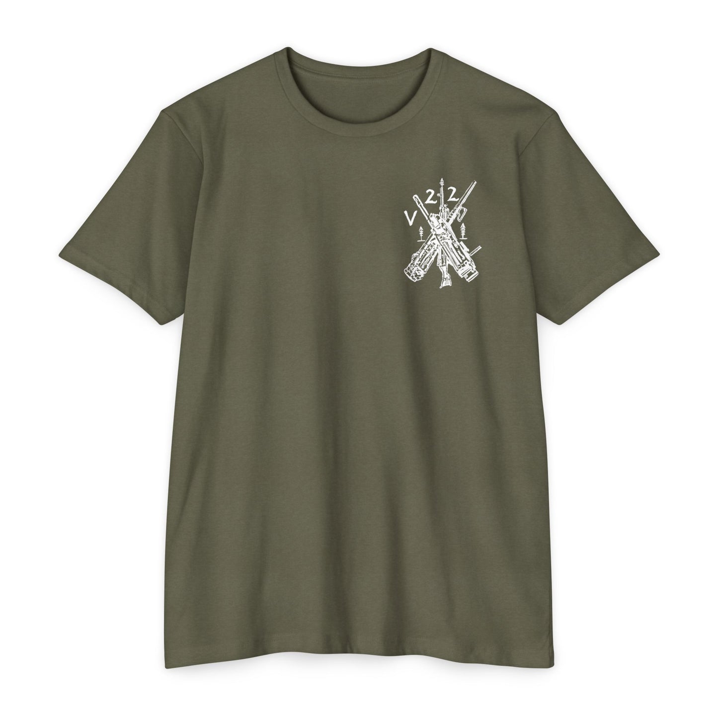 V22 heavy guns white shirt