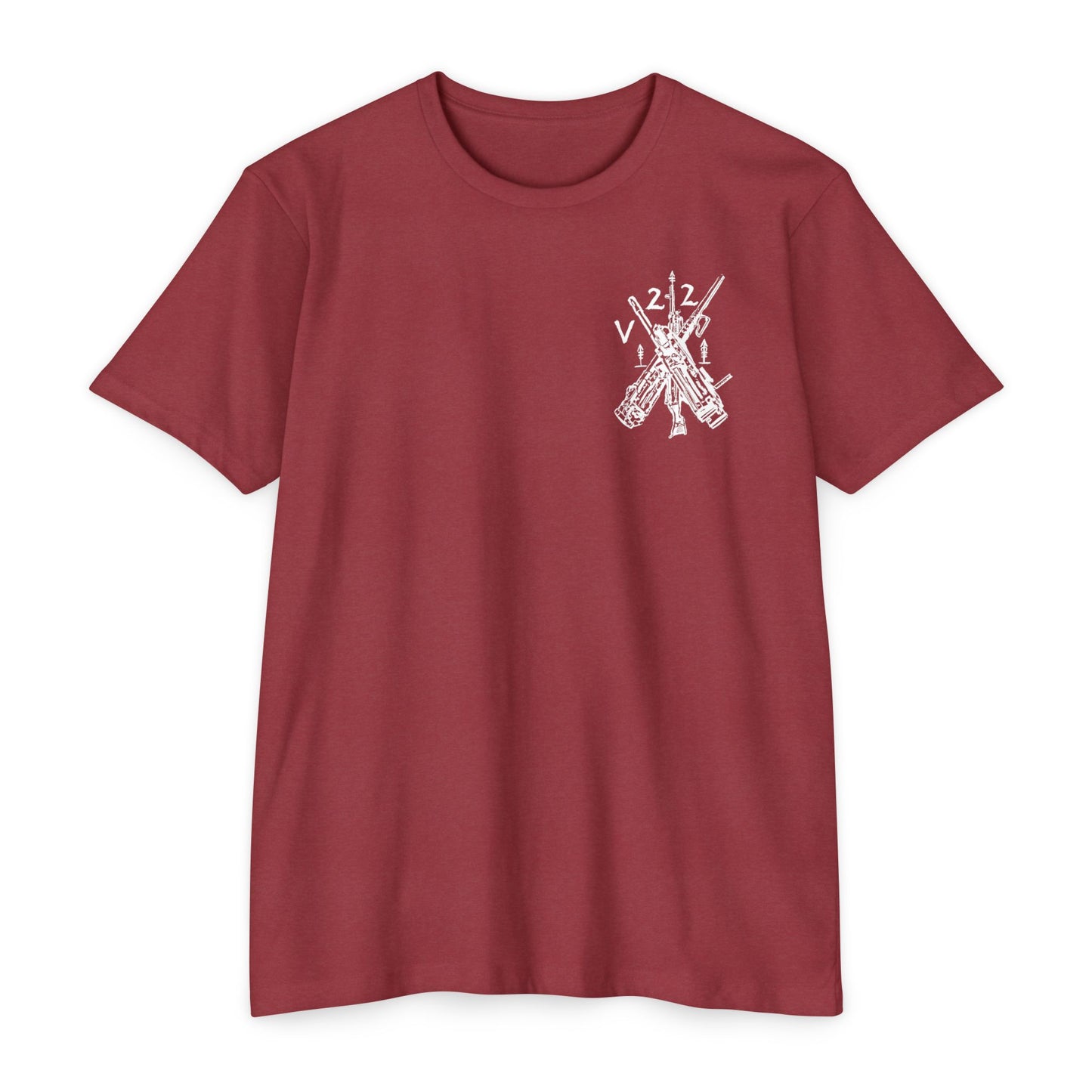 V22 heavy guns white shirt