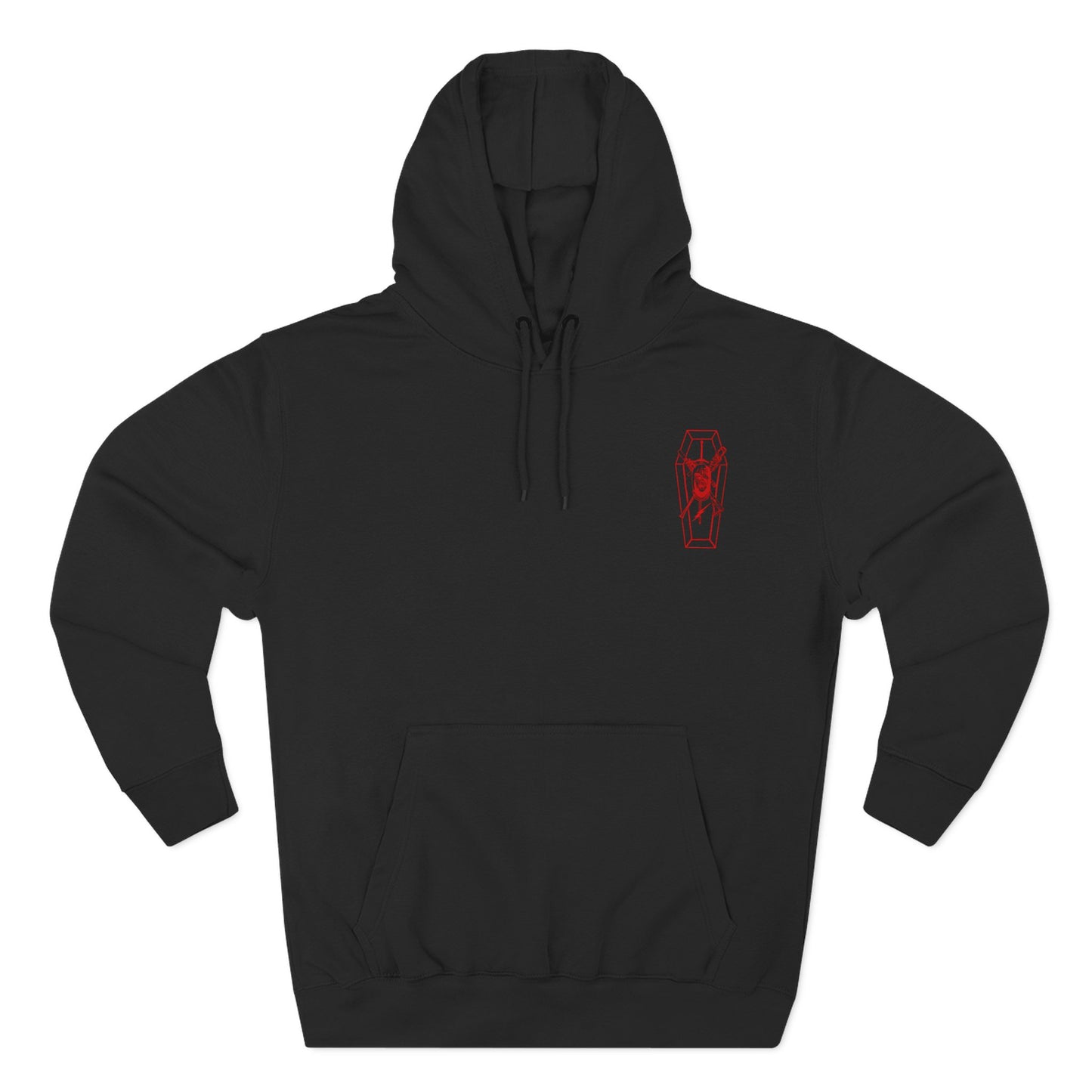 W-M HITMAN 1 Three-Panel Fleece Hoodie COFFIN